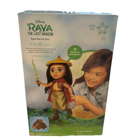 Disney Raya & the Last Dragon 14" Raya Warrior Doll 2021 + 11" Raya Doll: NEW - Picture 2 of 3